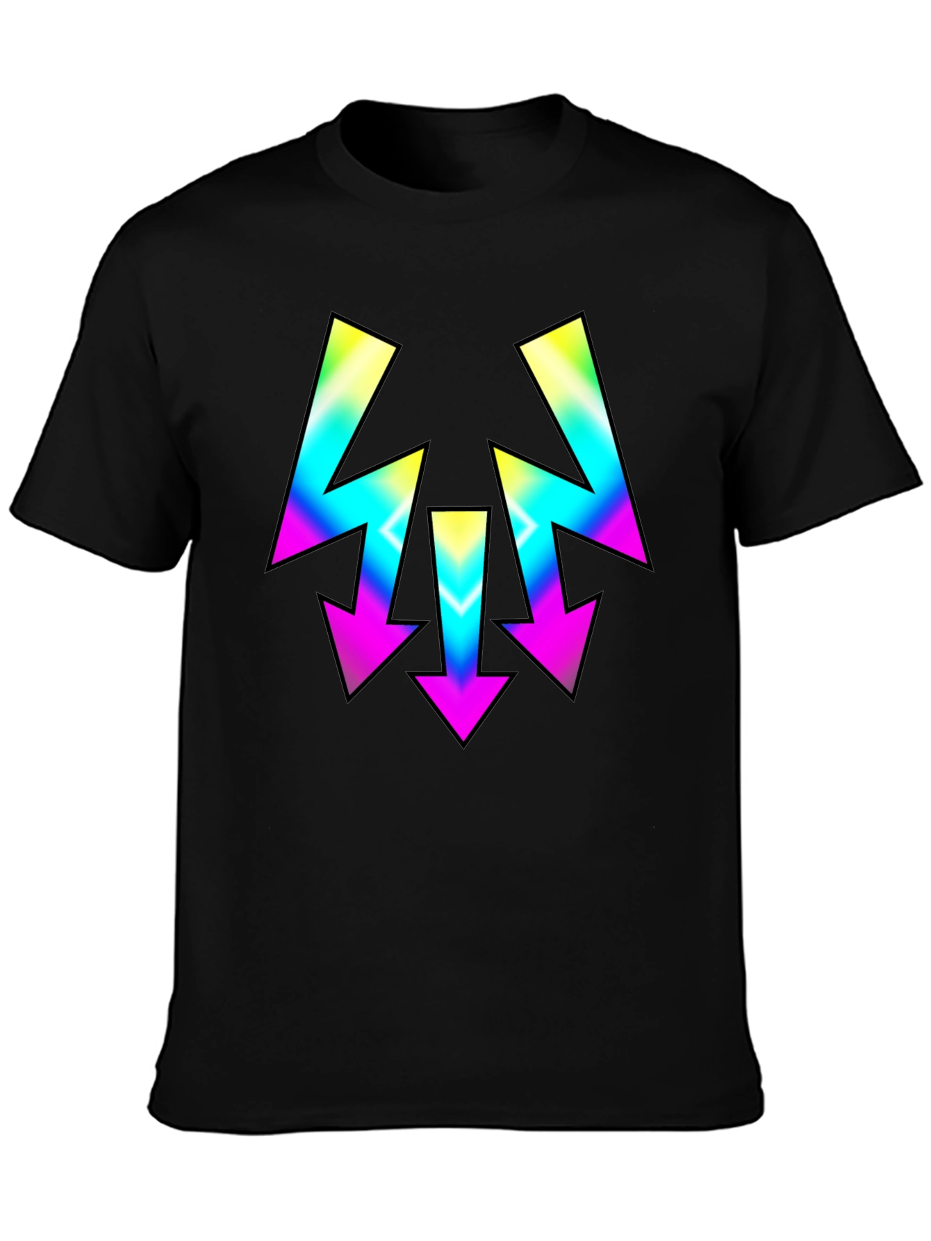 Retro Arrow Graphic Tee - Mens Black T-Shirt