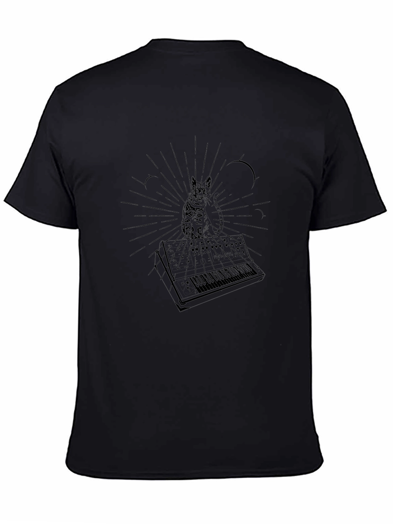 Cat Keyboard Music T-Shirt