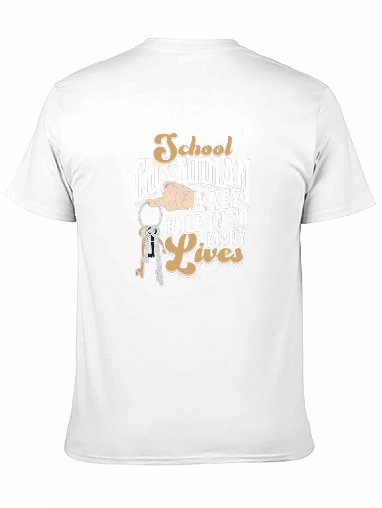 School Custodian Graphic T-Shirt - Key Role