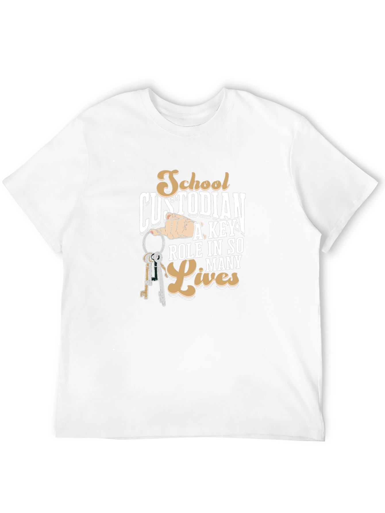 School Custodian Graphic T-Shirt - Key Role