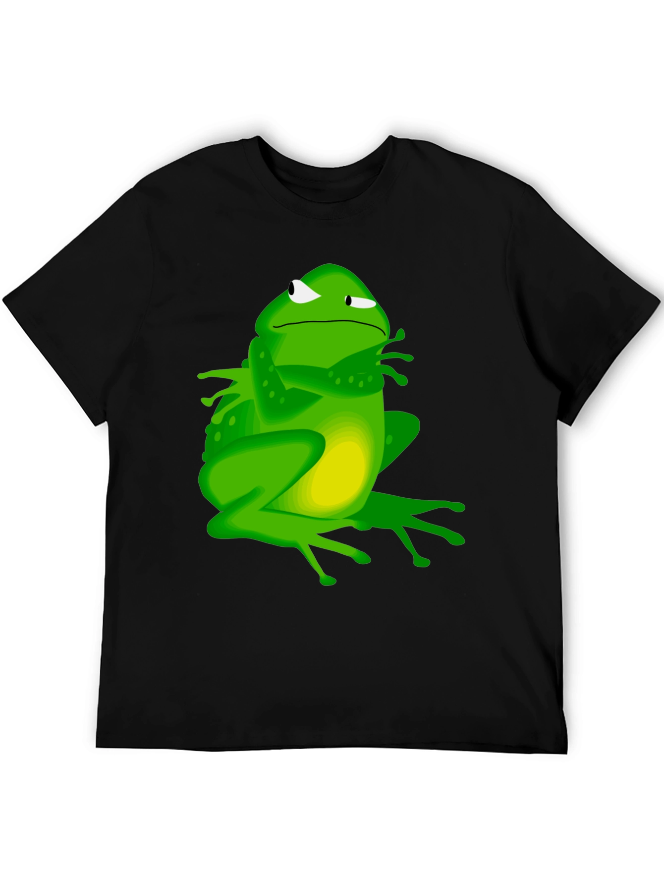 Grumpy Frog Graphic Tee - Mens Black T-Shirt