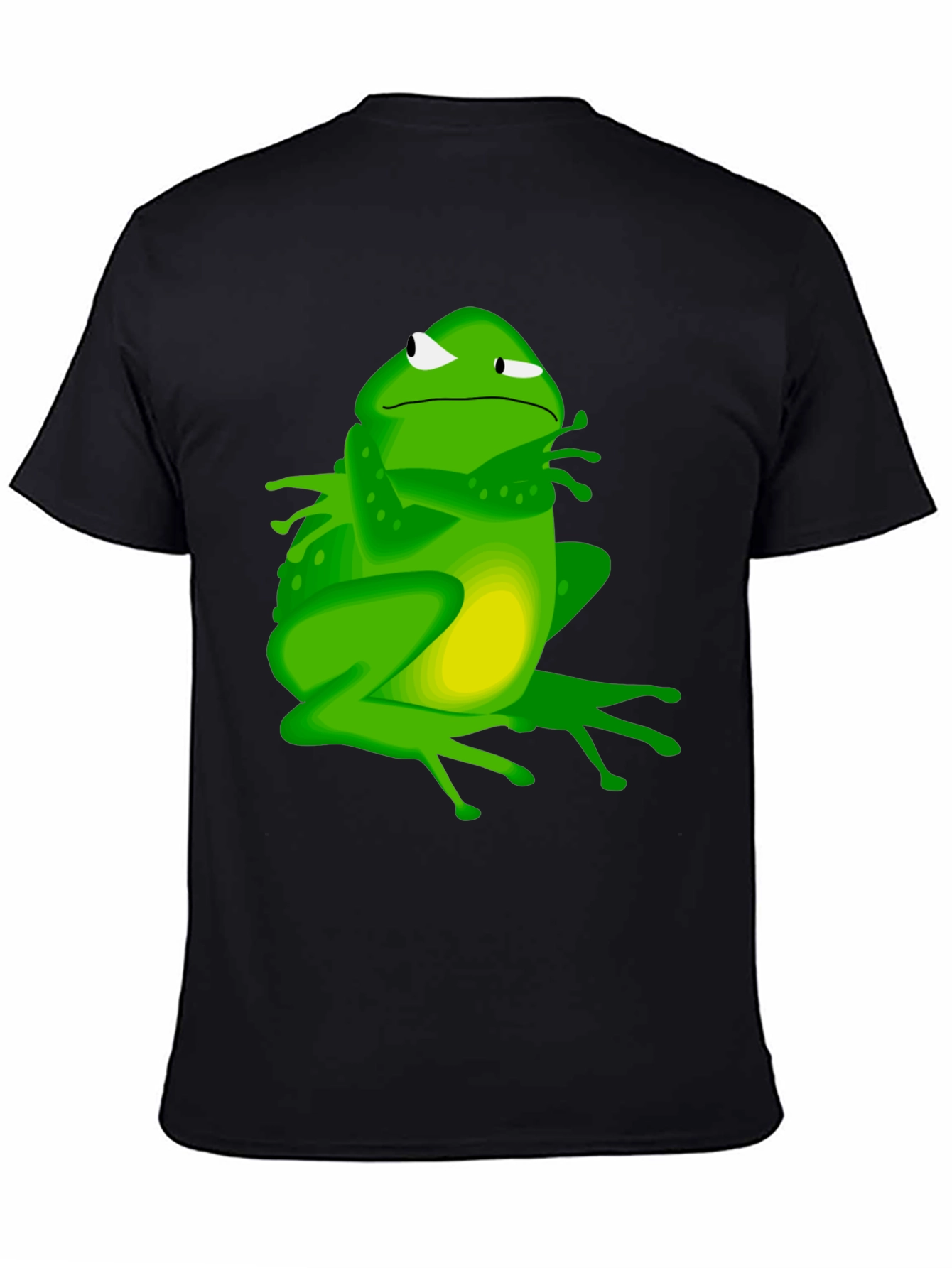 Grumpy Frog Graphic Tee - Mens Black T-Shirt