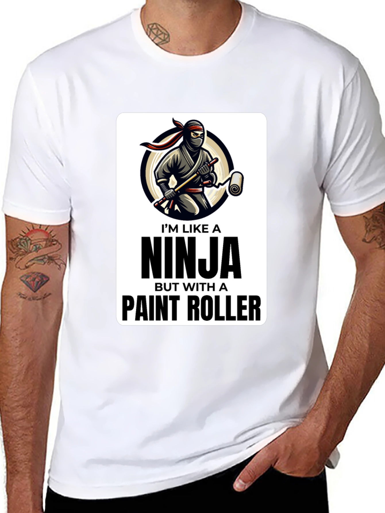 Ninja Painter T-Shirt - Funny Painting Tee