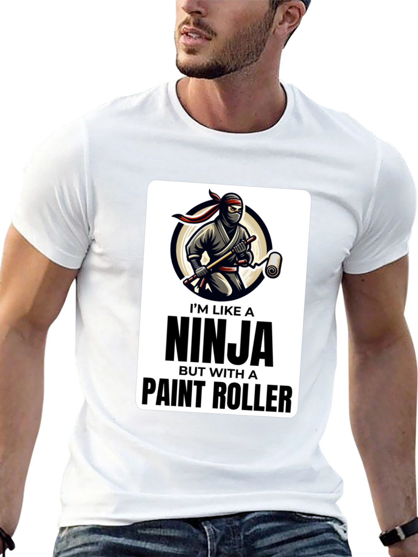Ninja Painter T-Shirt - Funny Painting Tee