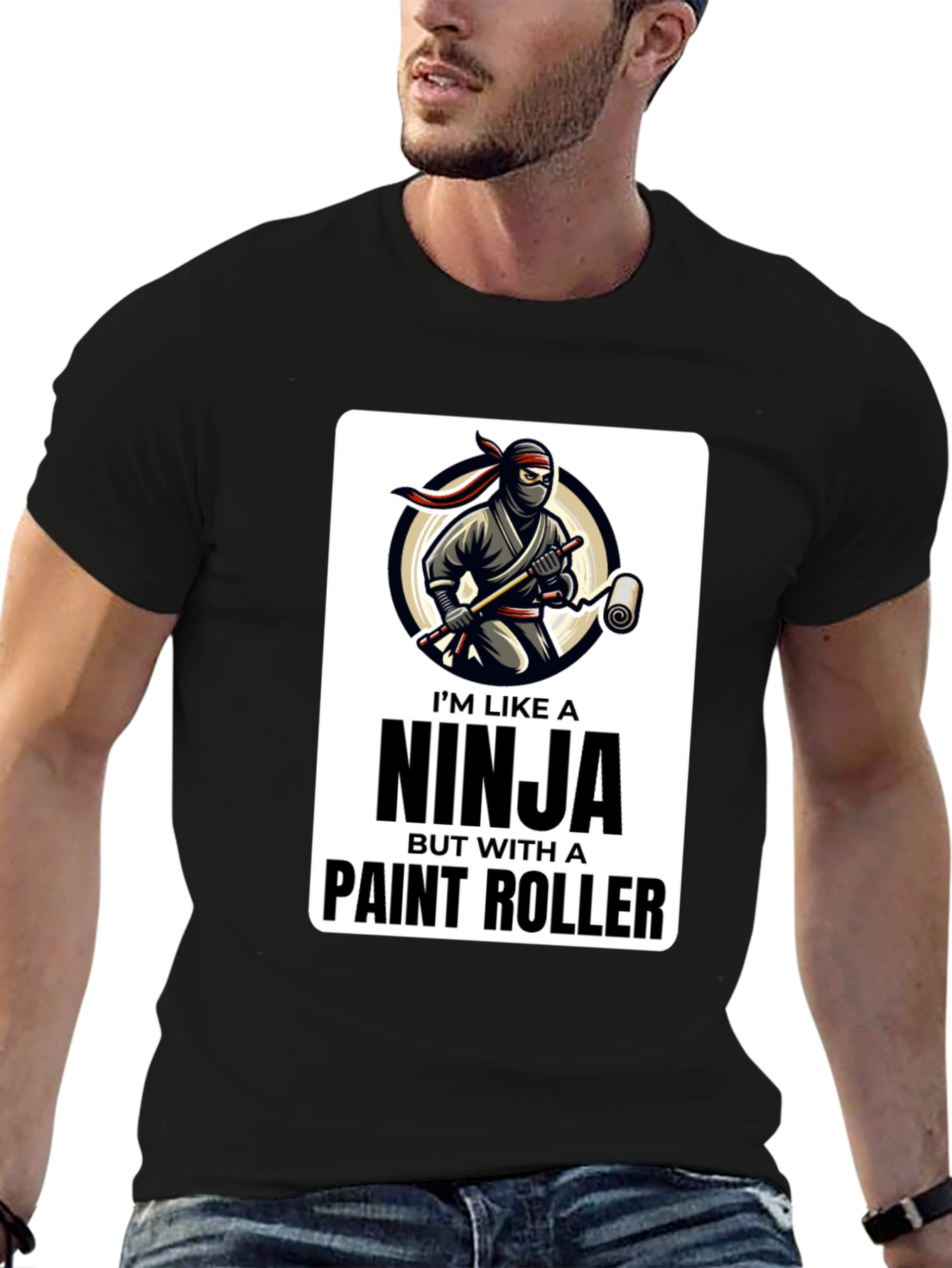Ninja Painter T-Shirt - Funny Painting Tee