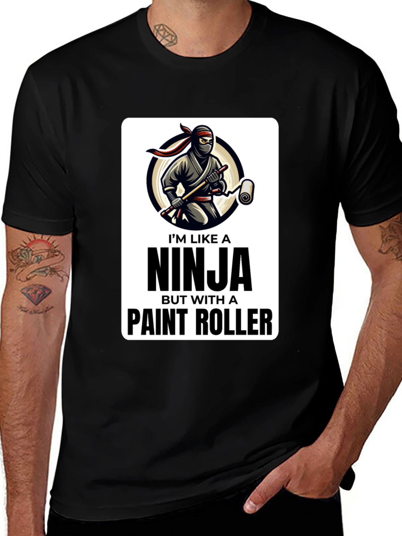 Ninja Painter T-Shirt - Funny Painting Tee