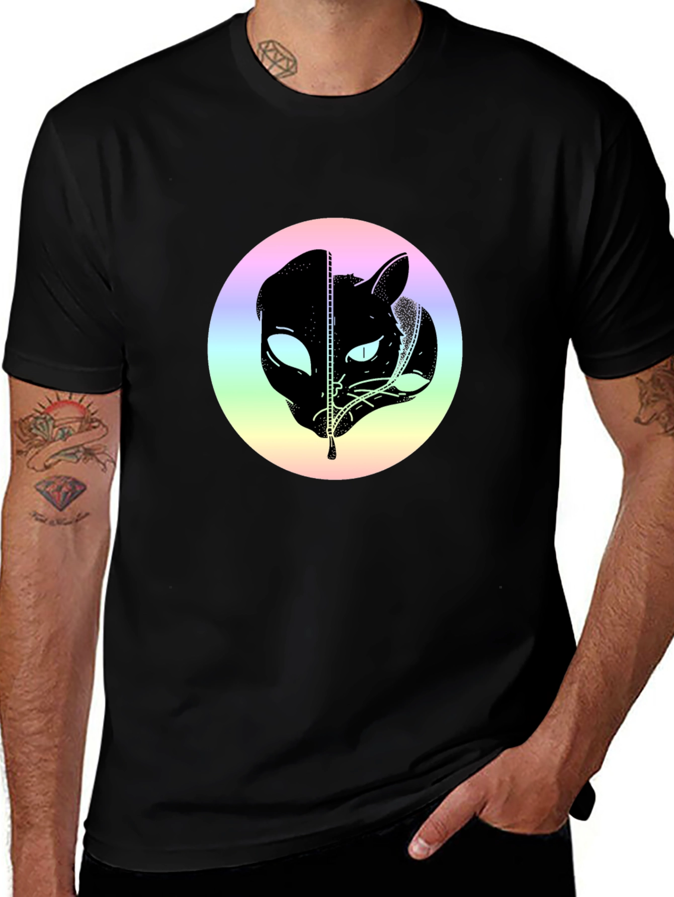 Alien Cat T-Shirt: Unique Sci-Fi Graphic Tee