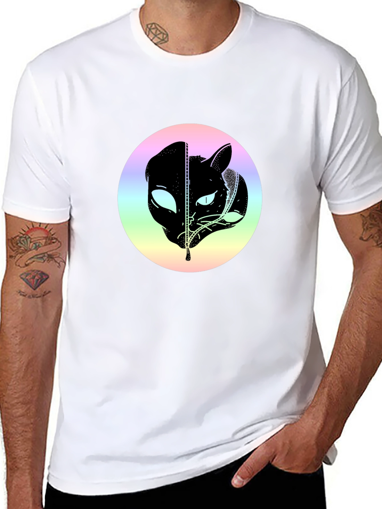 Alien Cat T-Shirt: Unique Sci-Fi Graphic Tee