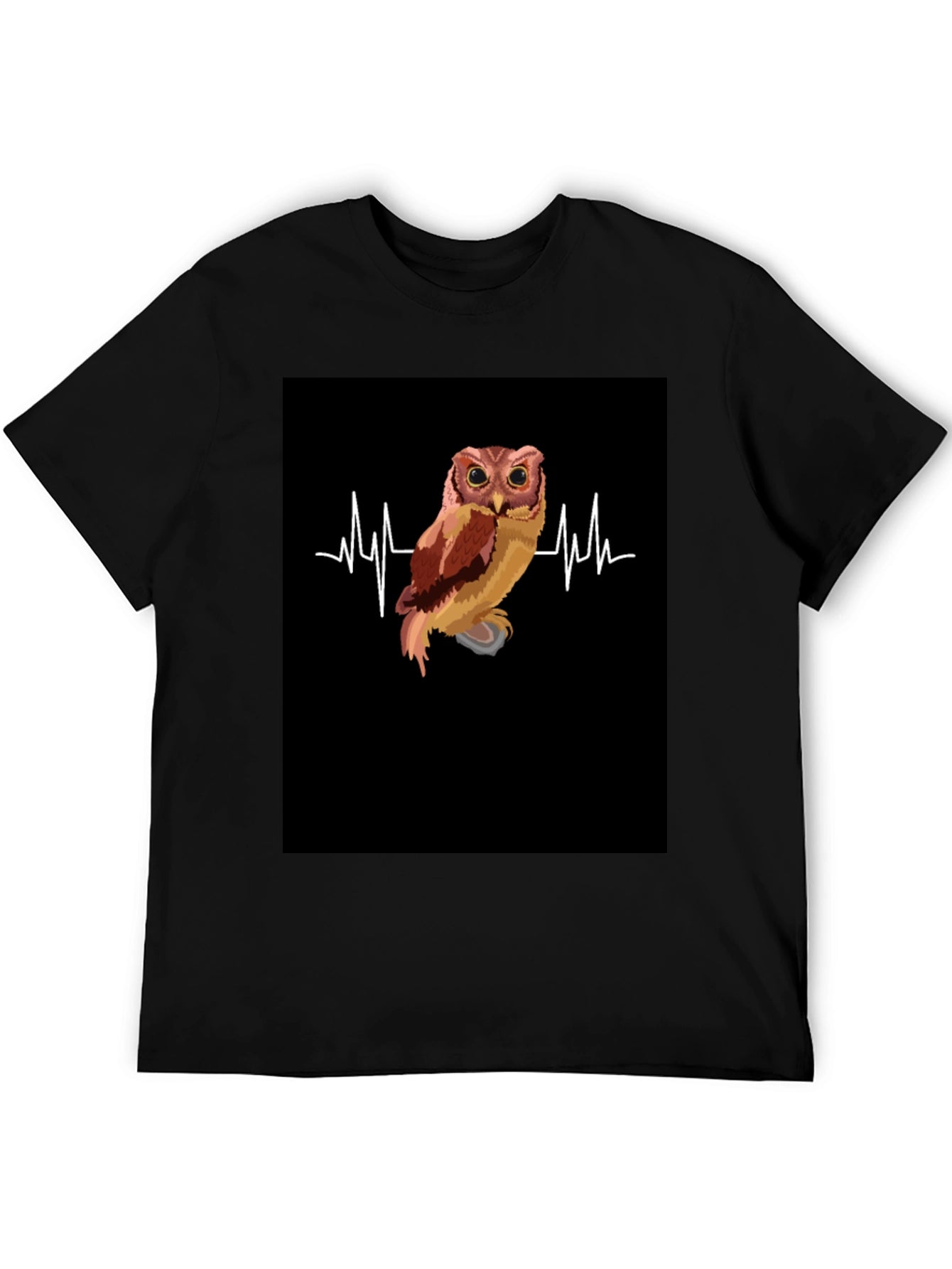 Owl Heartbeat T-Shirt - Unique Animal Lover Tee