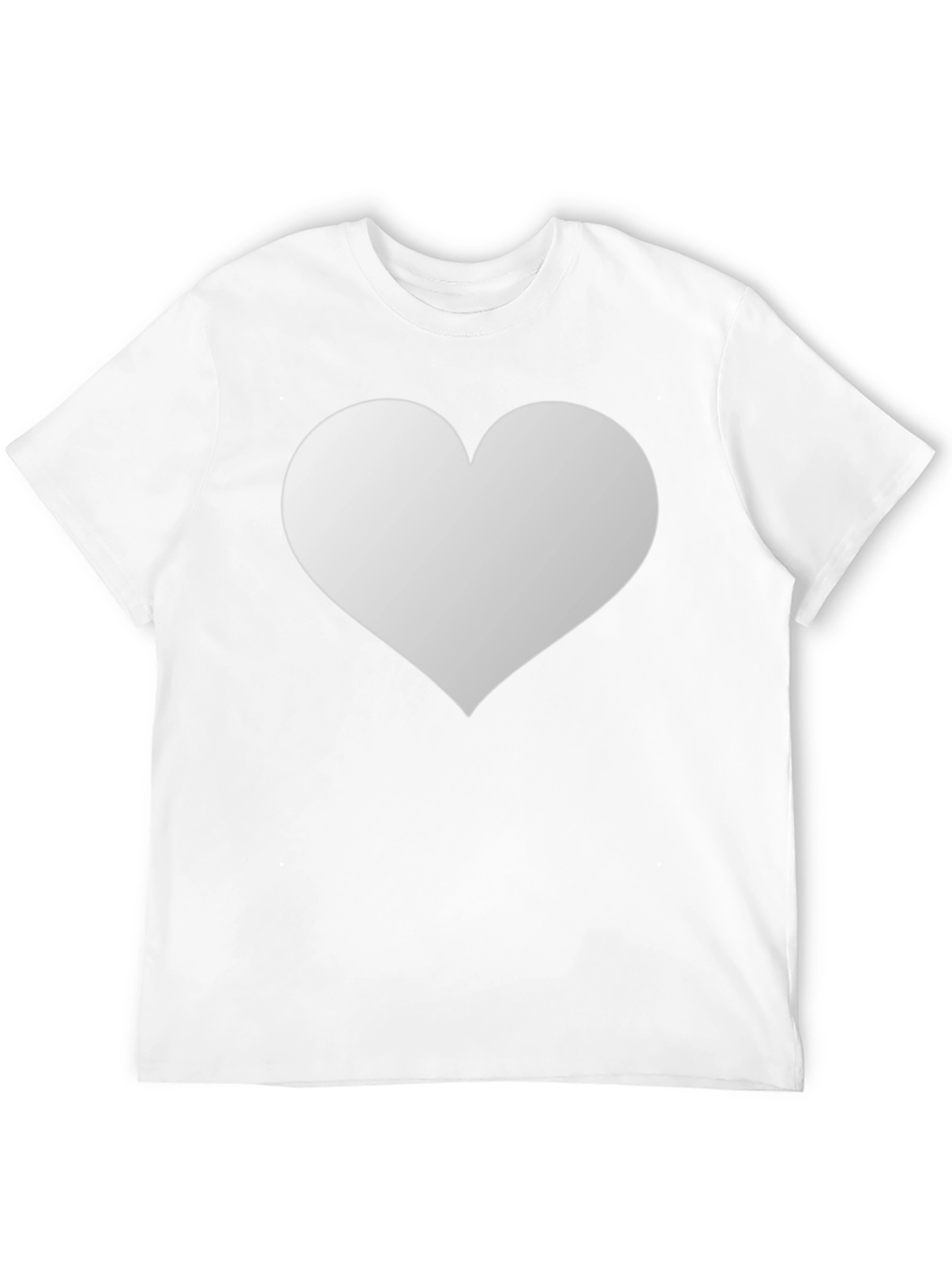 Heart Graphic Black T-Shirt Casual Wear