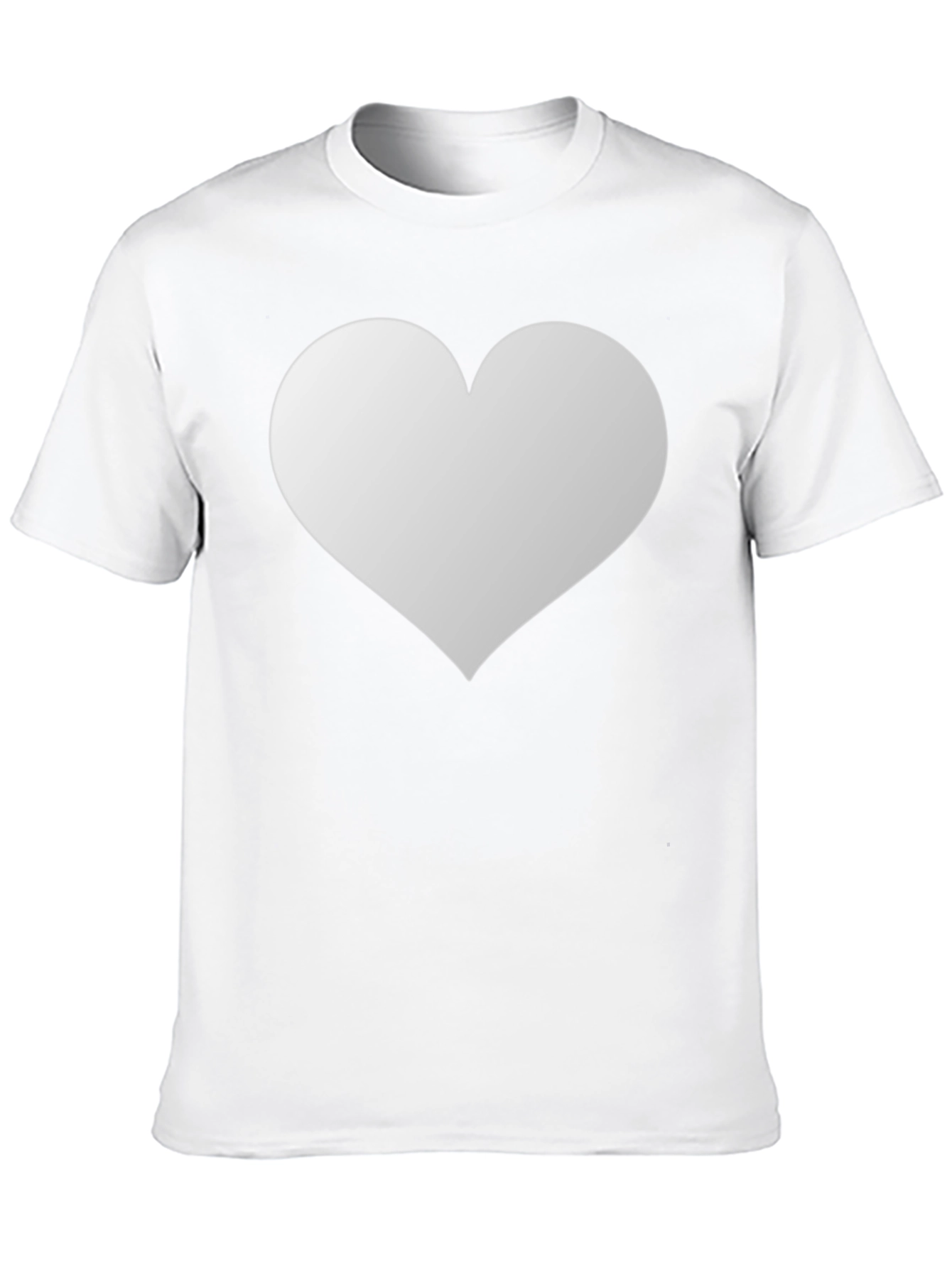 Heart Graphic Black T-Shirt Casual Wear