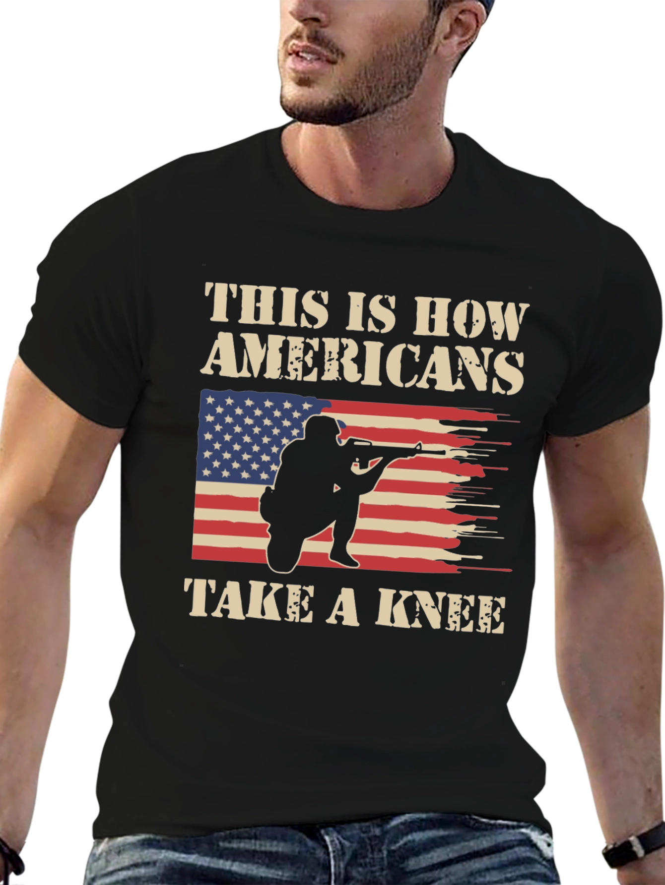 American Pride T-Shirt: How Americans Take A Knee