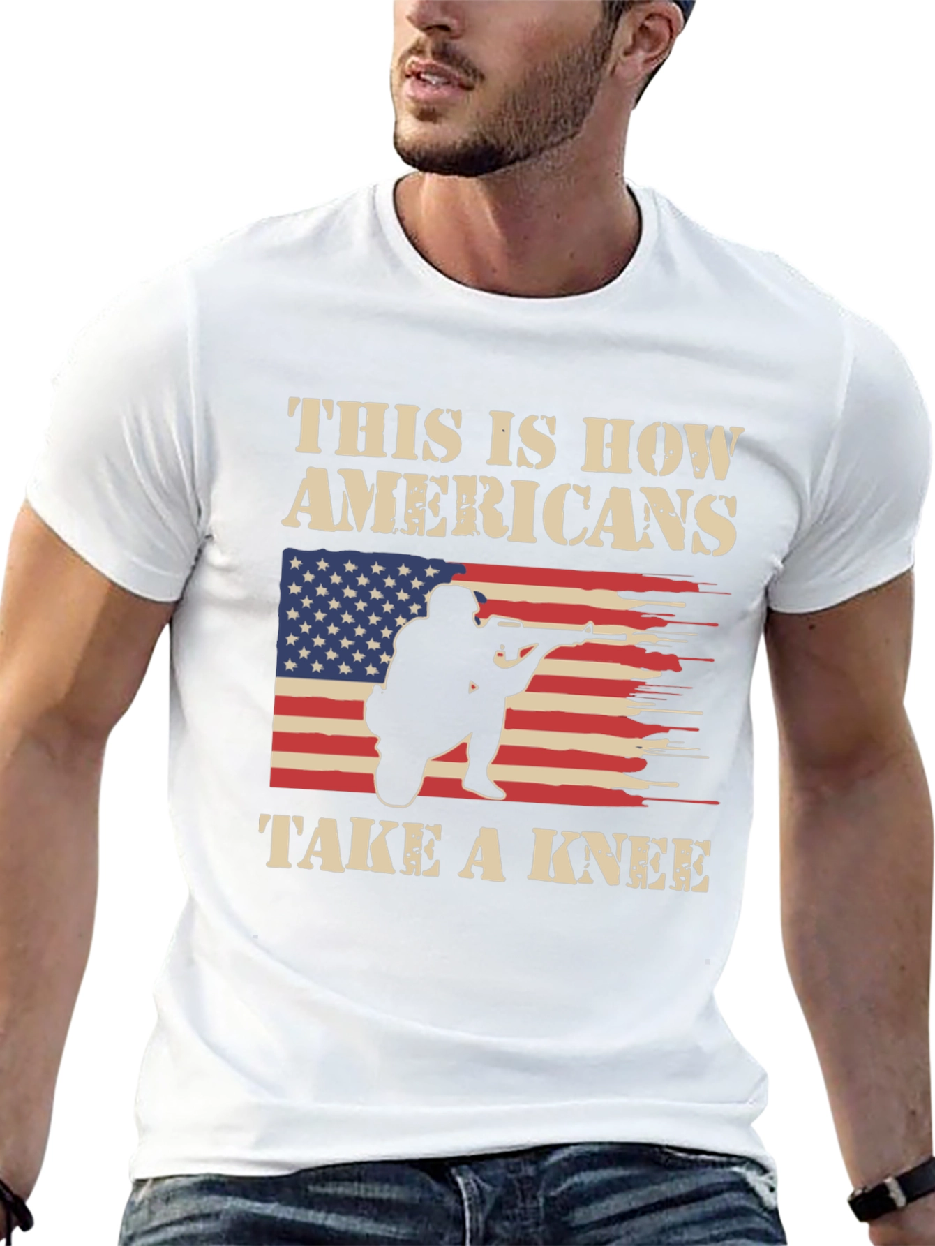American Pride T-Shirt: How Americans Take A Knee