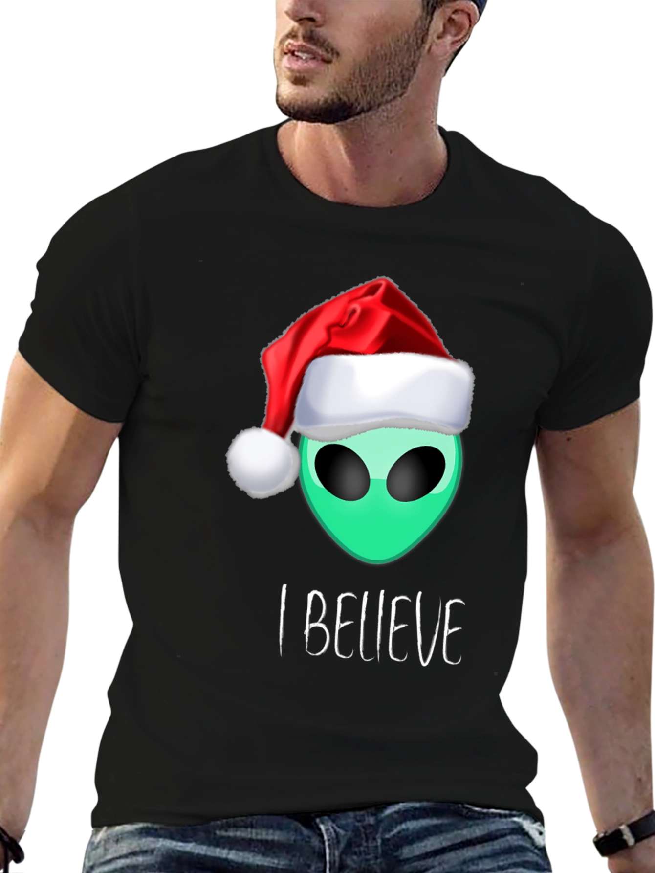 Alien Christmas T-Shirt: I Believe
