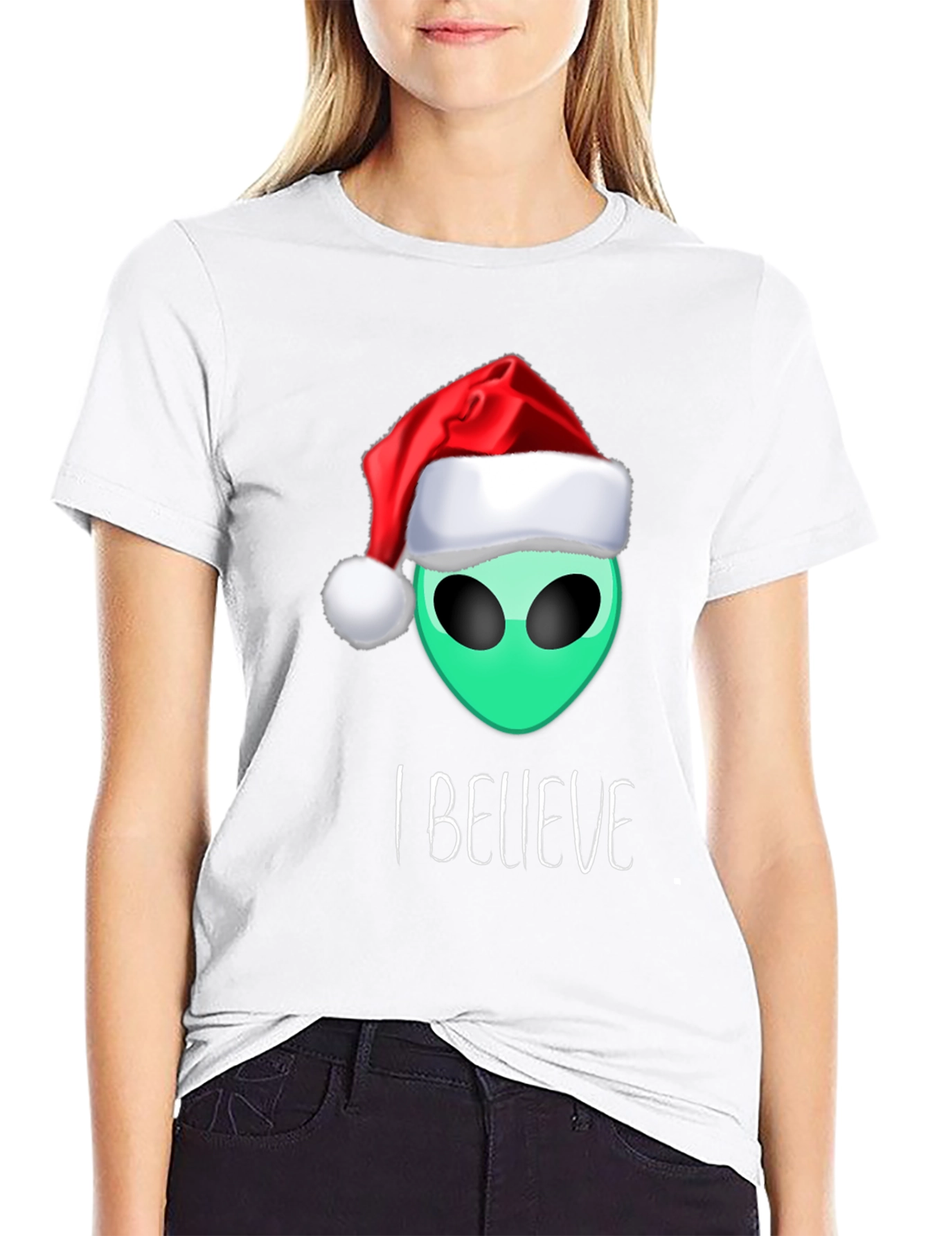 Alien Christmas T-Shirt: I Believe