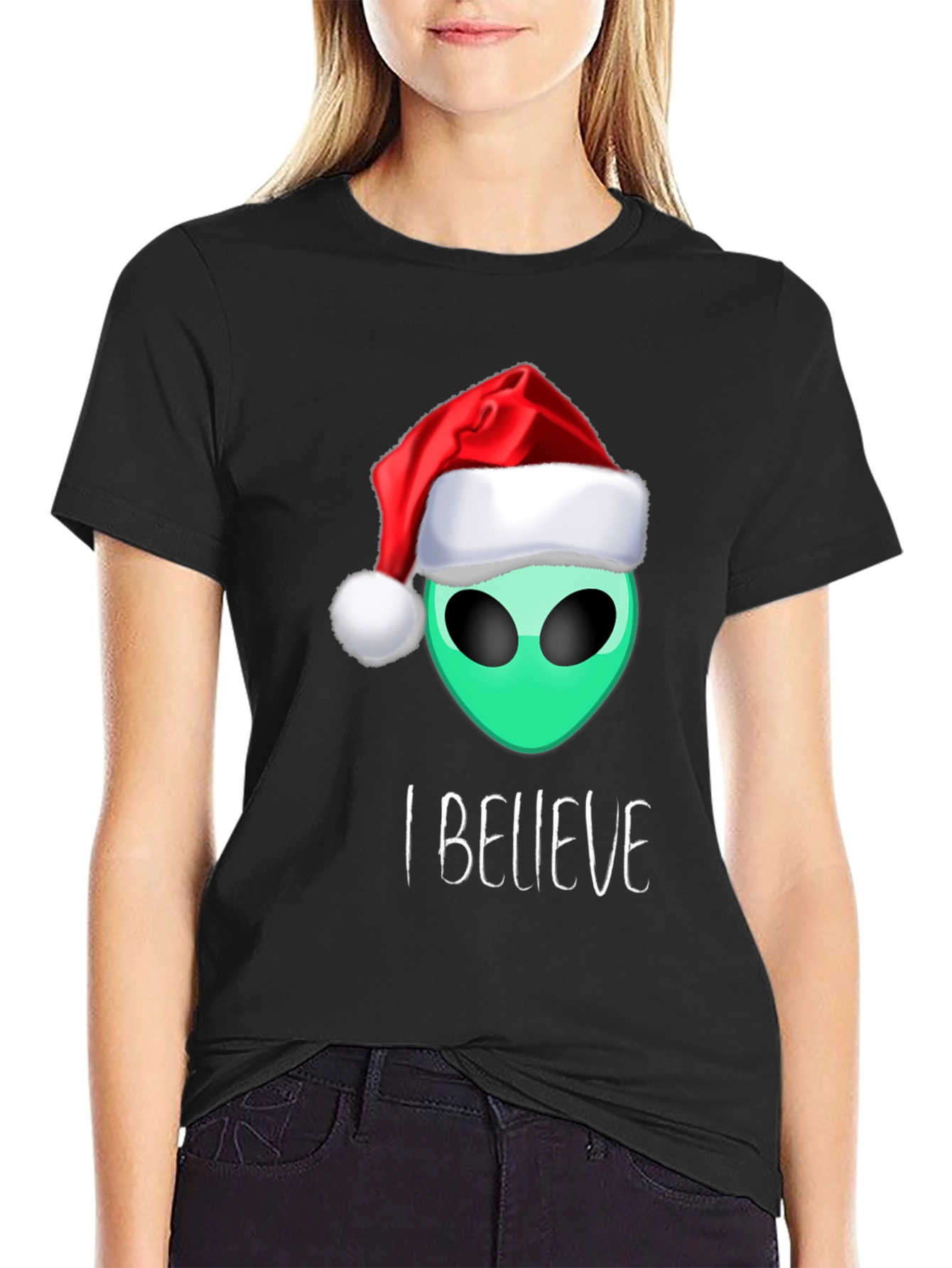 Alien Christmas T-Shirt: I Believe