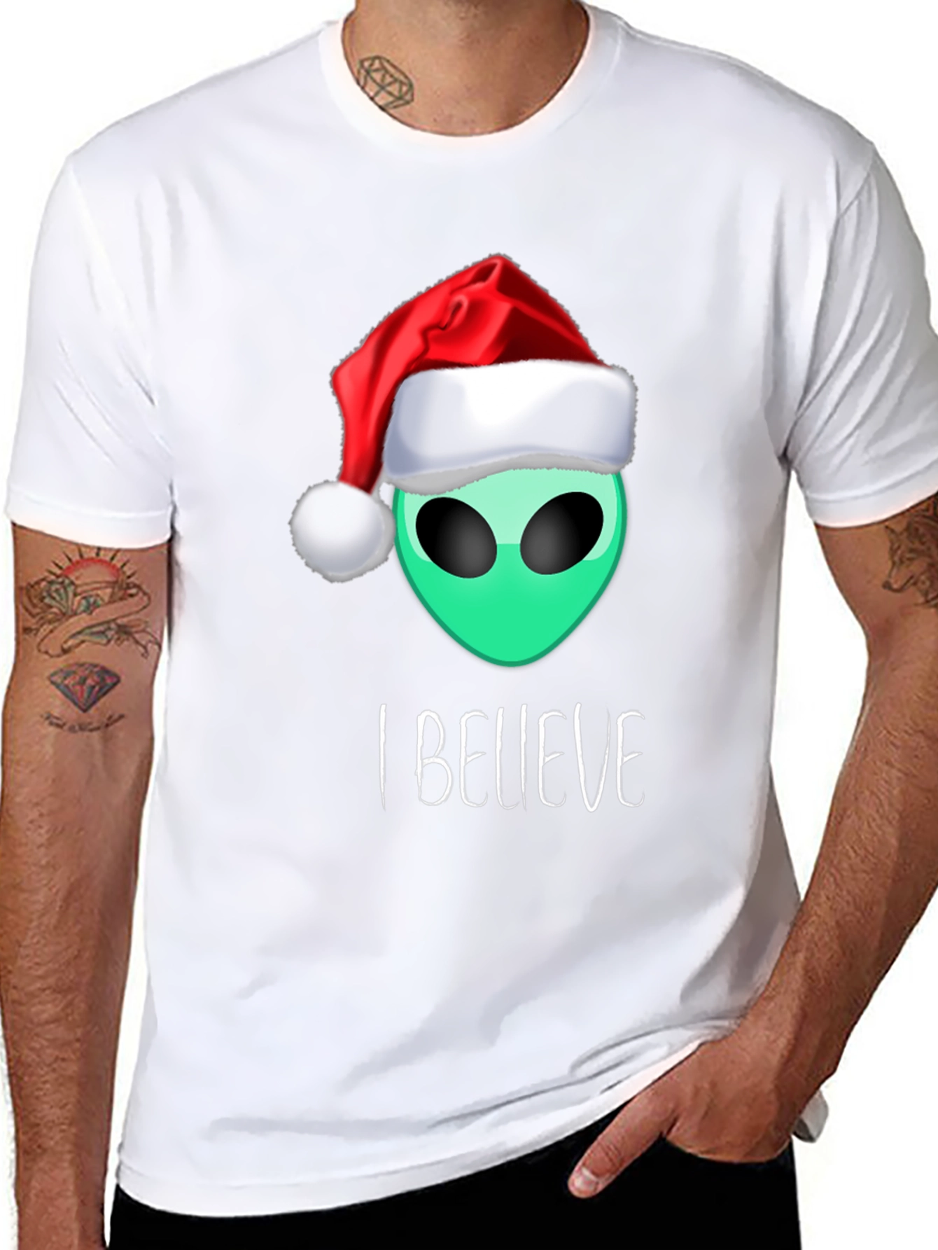 Alien Christmas T-Shirt: I Believe