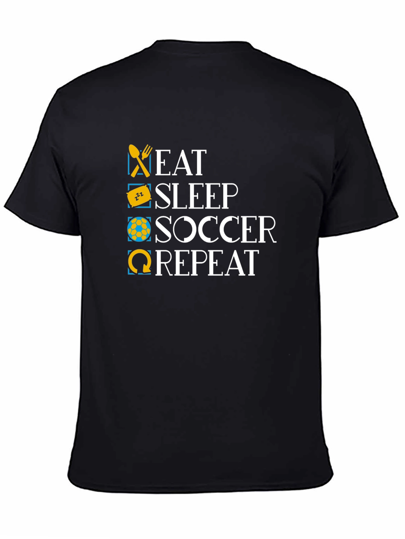Eat Sleep Soccer Repeat Graphic T-Shirt