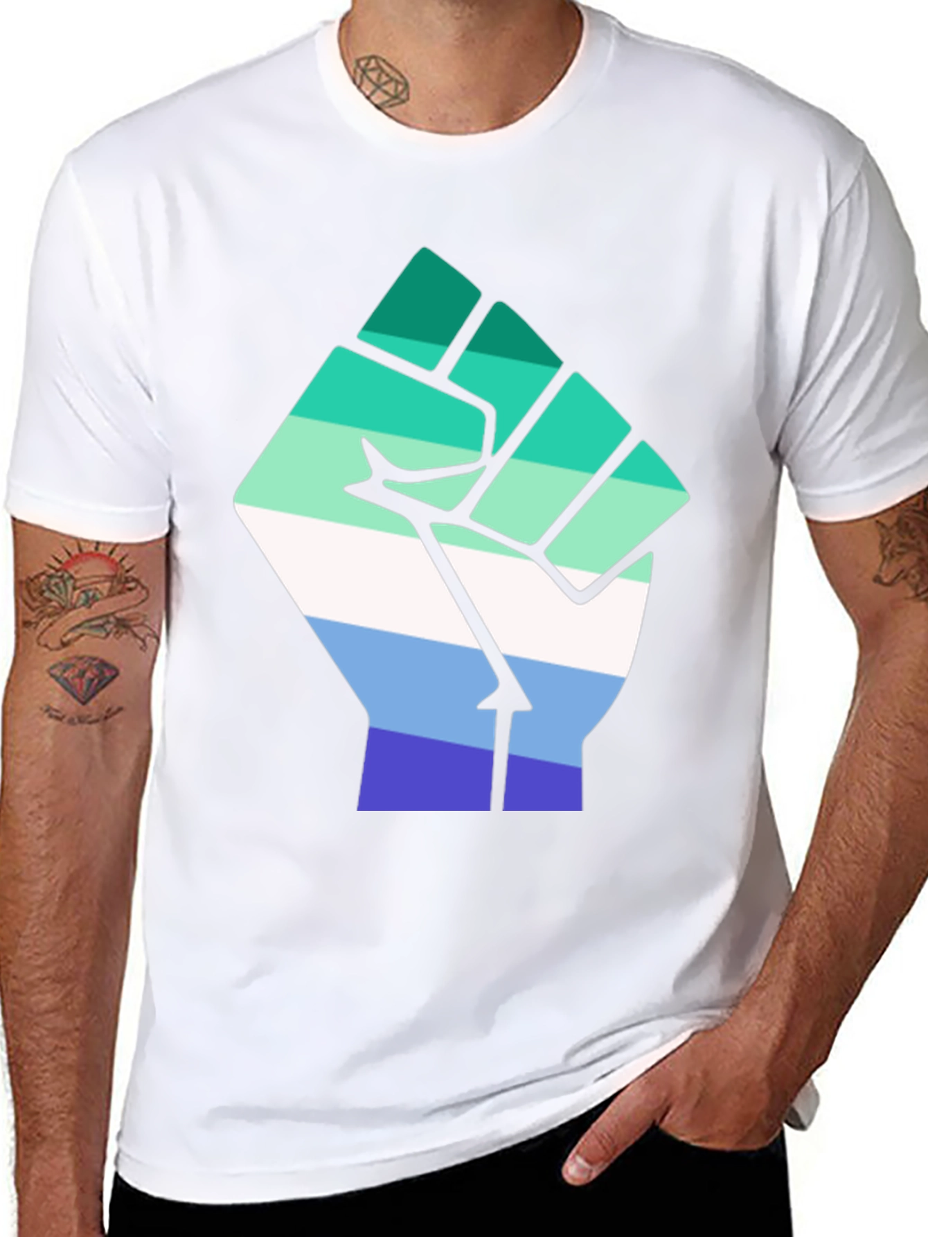 Gay Pride Fist T-Shirt - LGBTQ+ Equality Tee