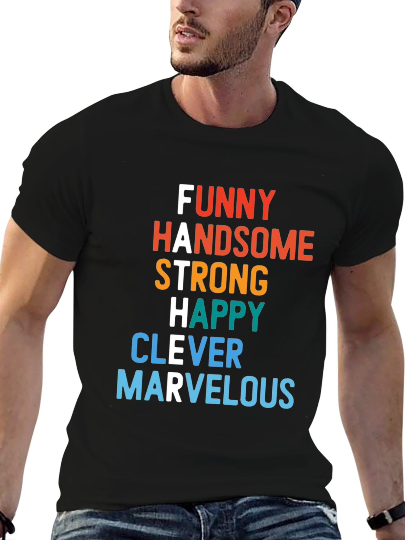 Funny Handsome Strong Father T-Shirt