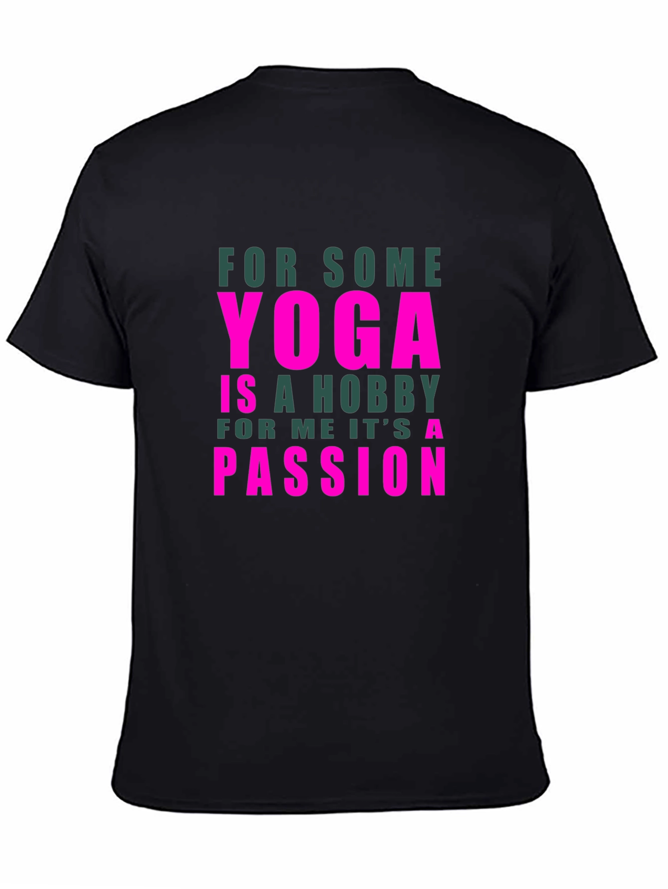 Yoga Passion T-Shirt - Black Cotton Tee