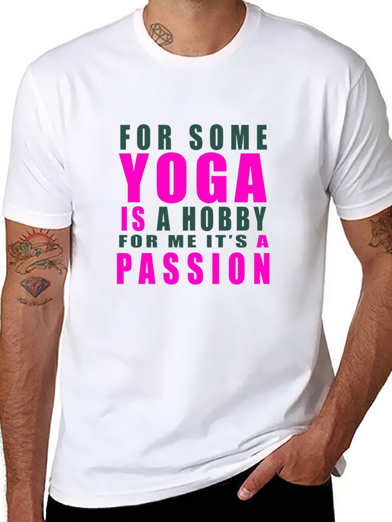 Yoga Passion T-Shirt - Black Cotton Tee
