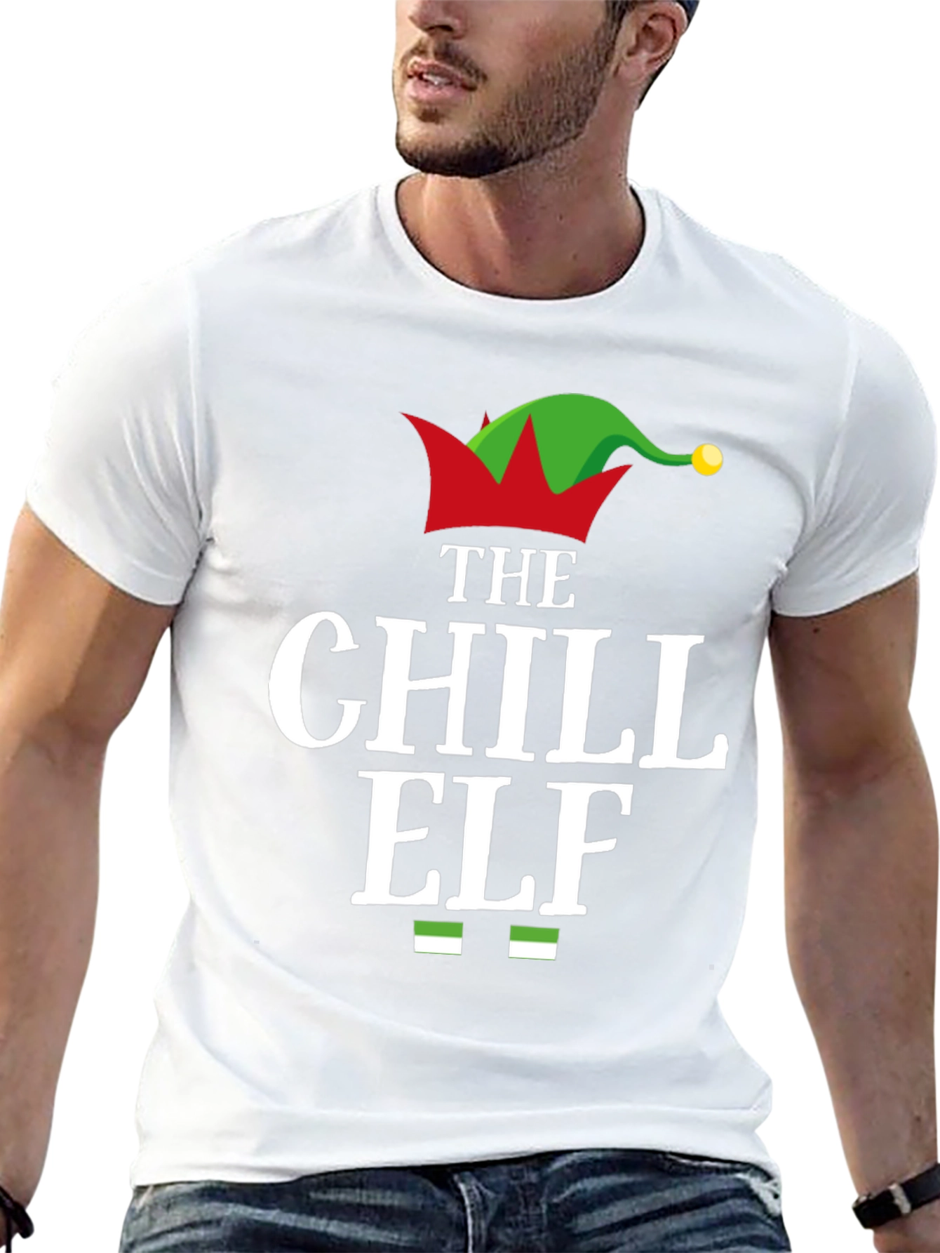 Chill Elf Graphic Tee - Holiday Fun!