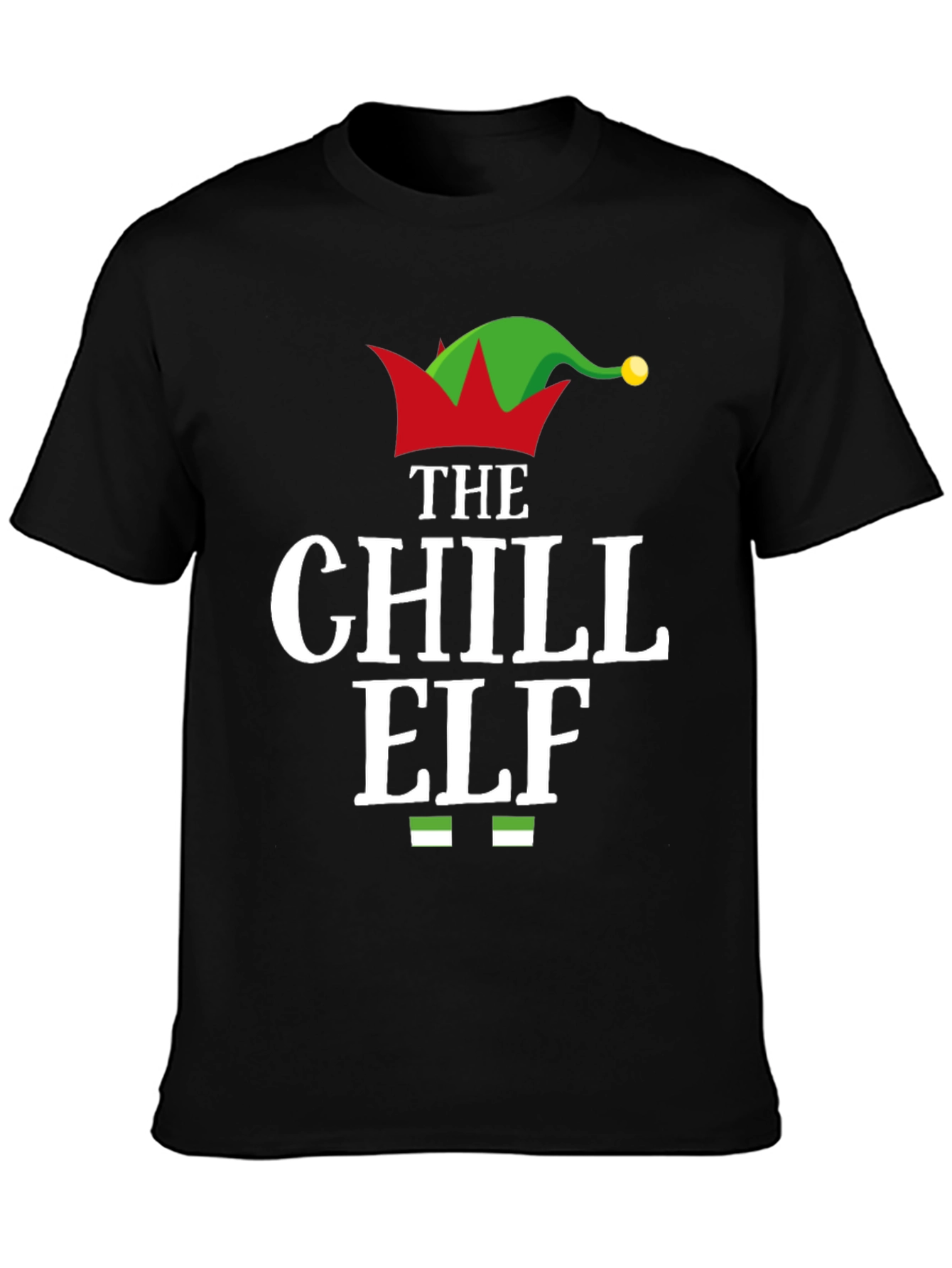 Chill Elf Graphic Tee - Holiday Fun!