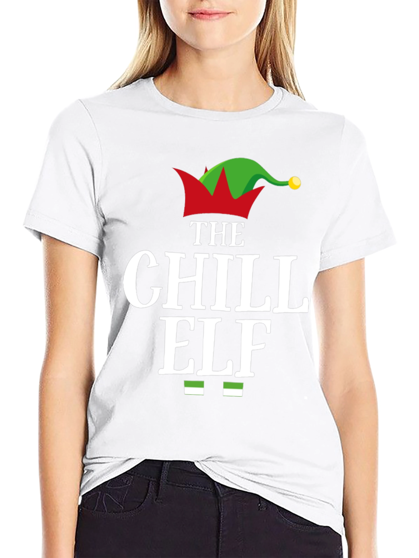 Chill Elf Graphic Tee - Holiday Fun!