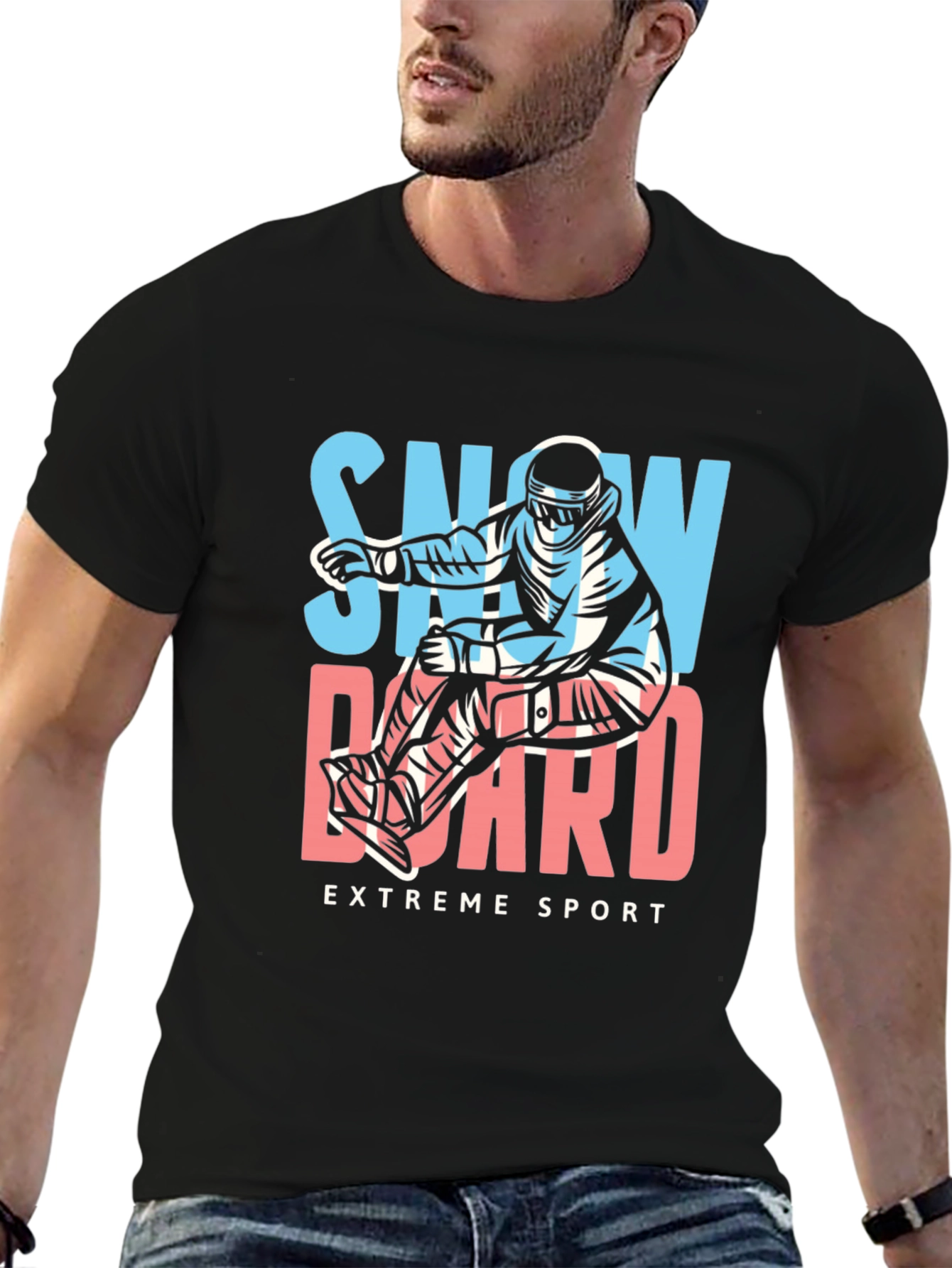 Snowboard Extreme Sport Graphic Tee