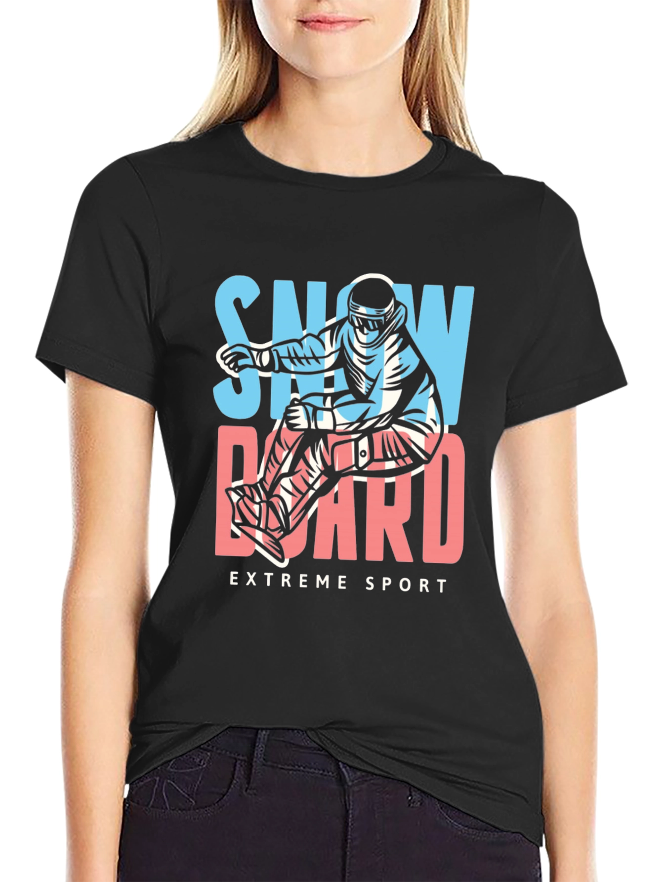 Snowboard Extreme Sport Graphic Tee