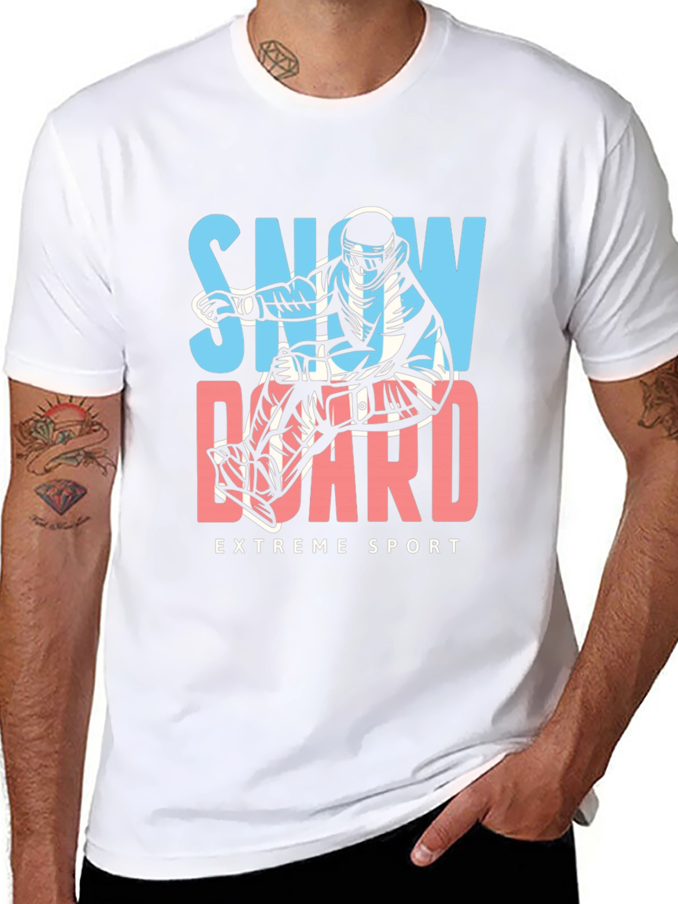 Snowboard Extreme Sport Graphic Tee