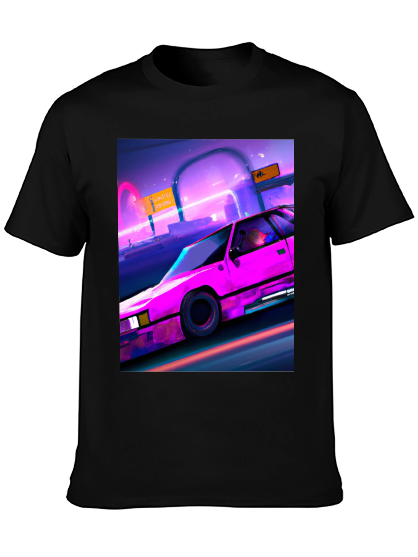 Retro Wave Car Graphic T-Shirt