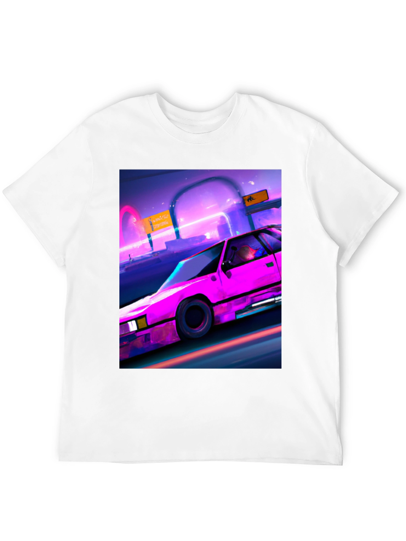 Retro Wave Car Graphic T-Shirt