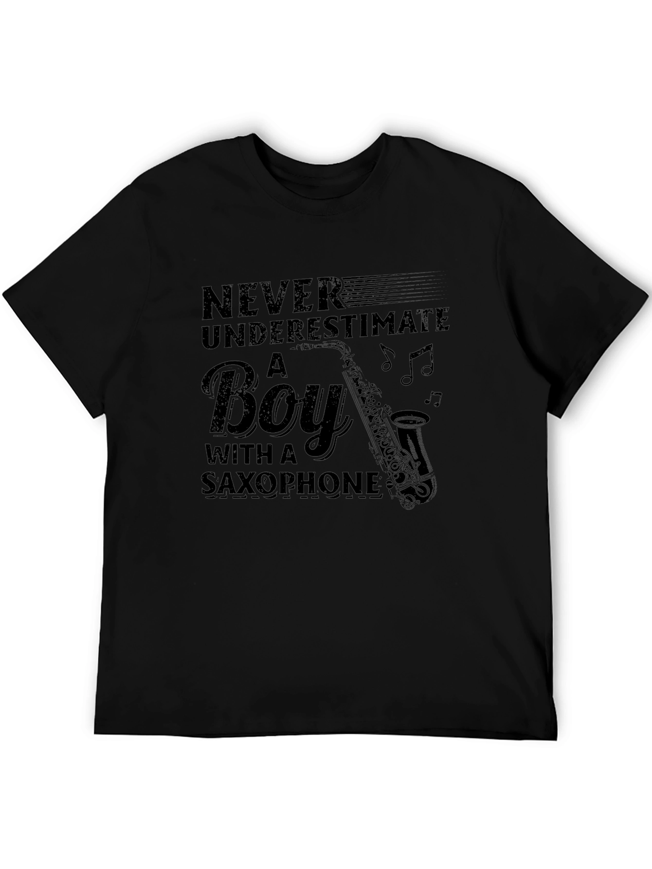 Saxophone Boy Graphic T-Shirt - Music Lover Tee