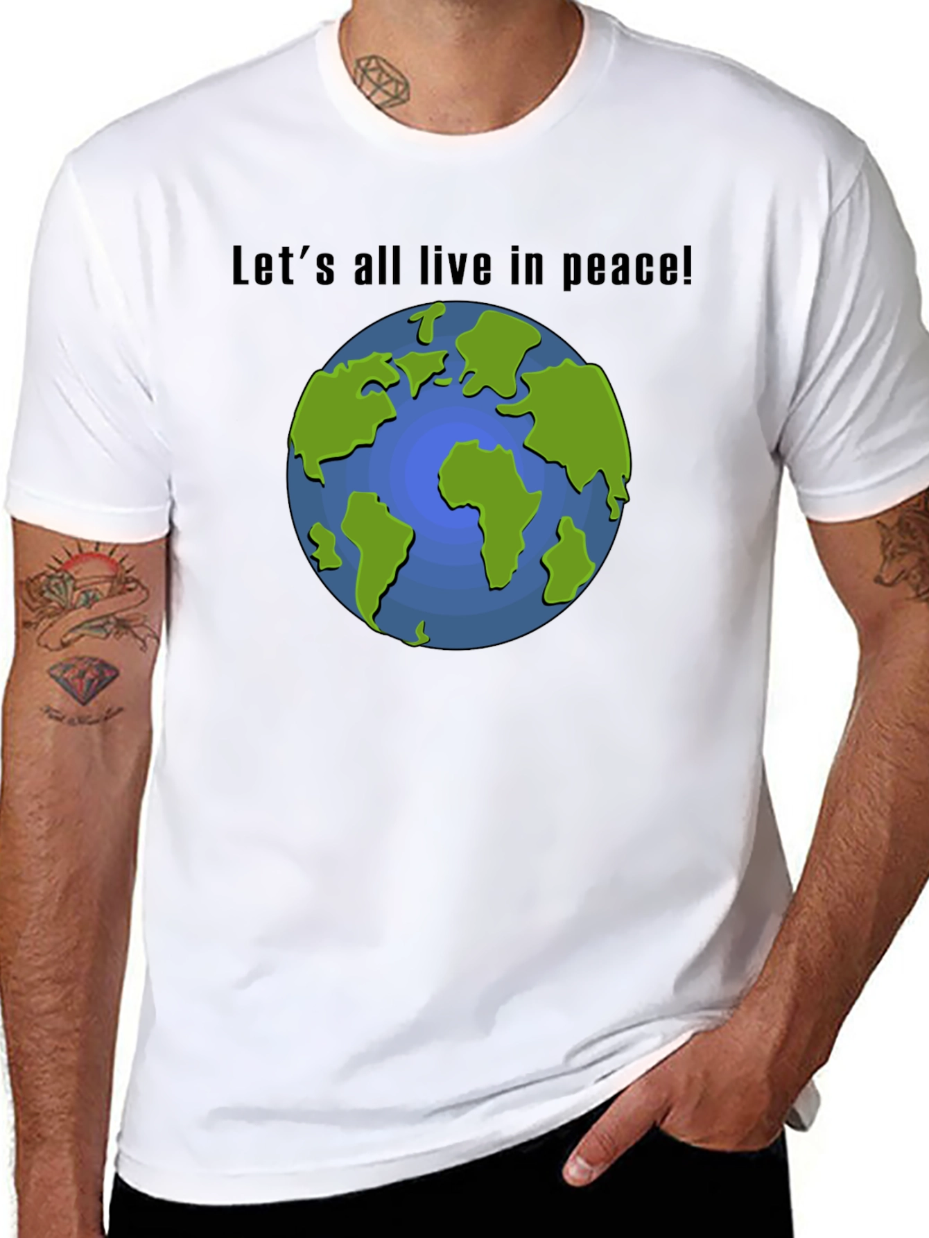 Peace On Earth Graphic T-Shirt