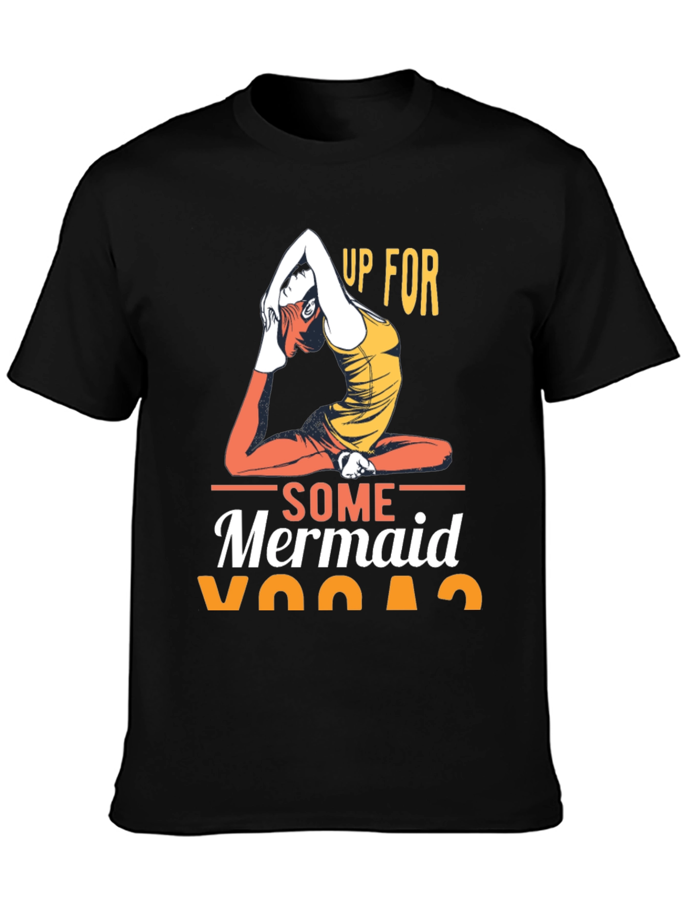 Mermaid Yoga Graphic T-Shirt