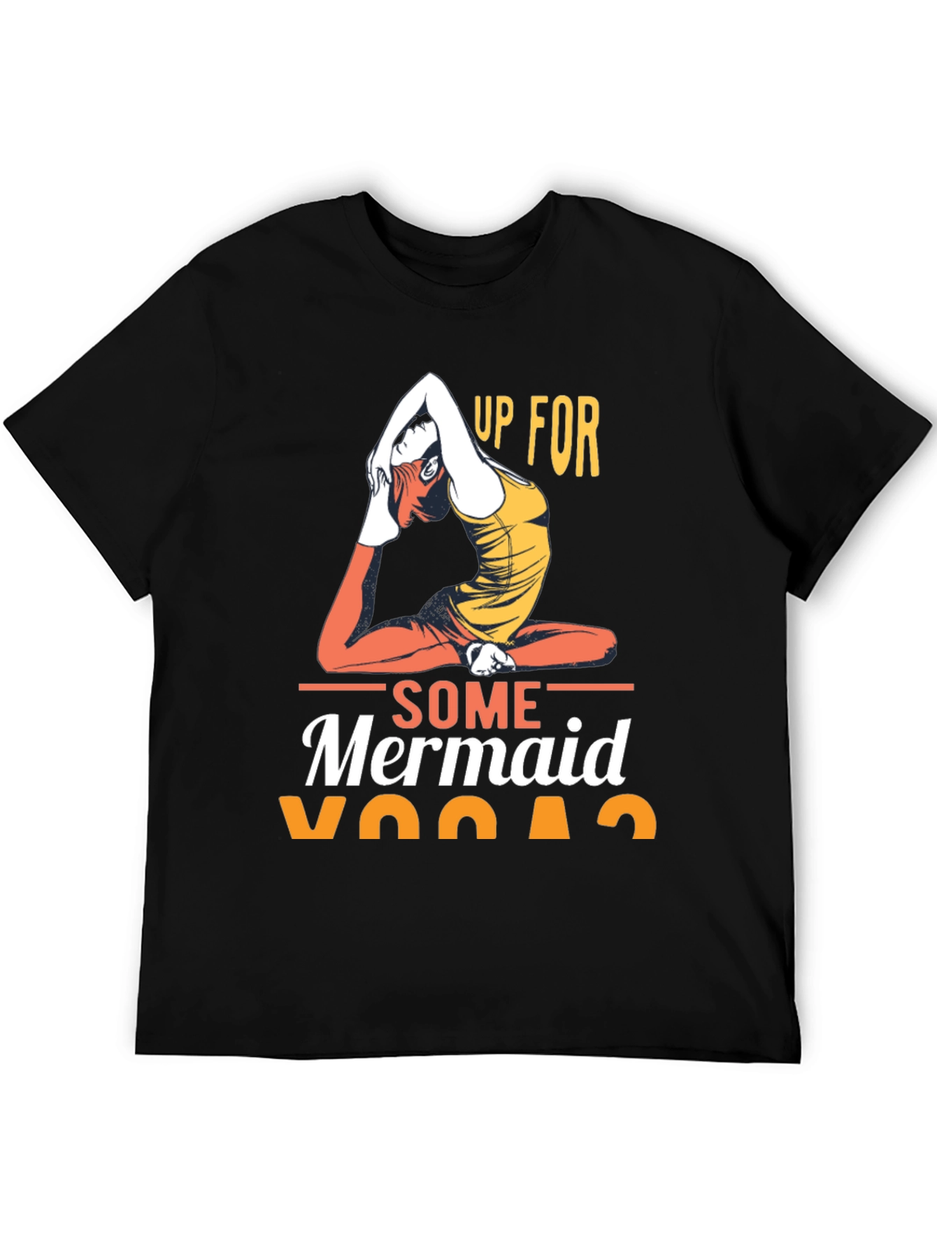 Mermaid Yoga Graphic T-Shirt