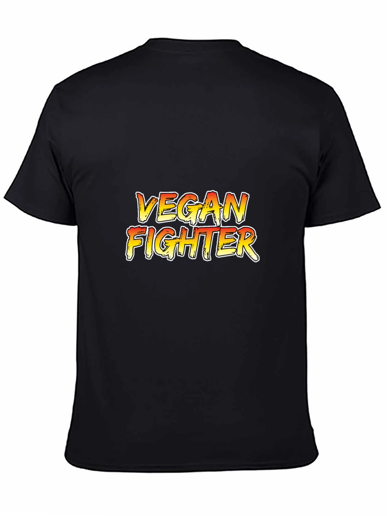 Vegan Fighter Black Graphic Tee