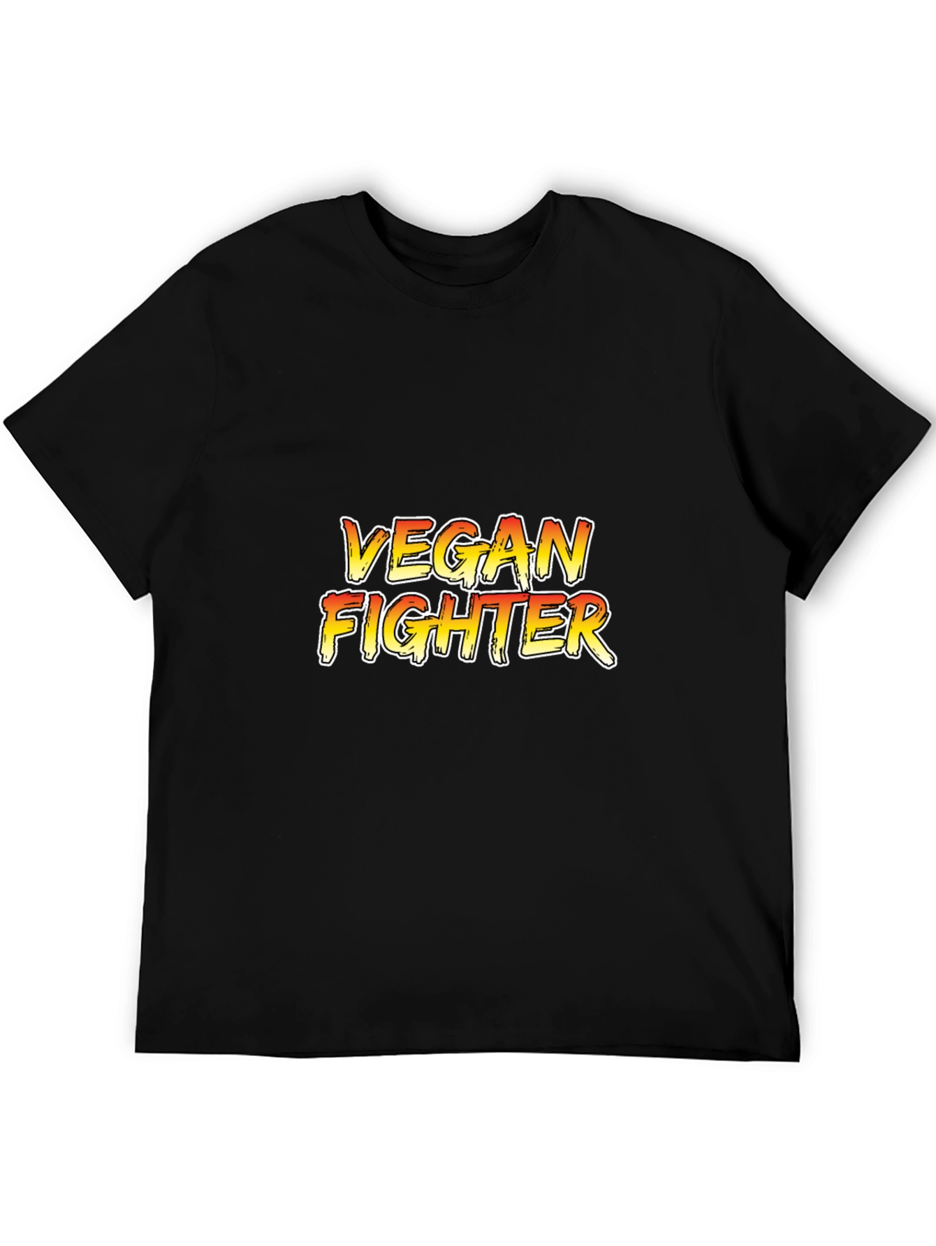 Vegan Fighter Black Graphic Tee