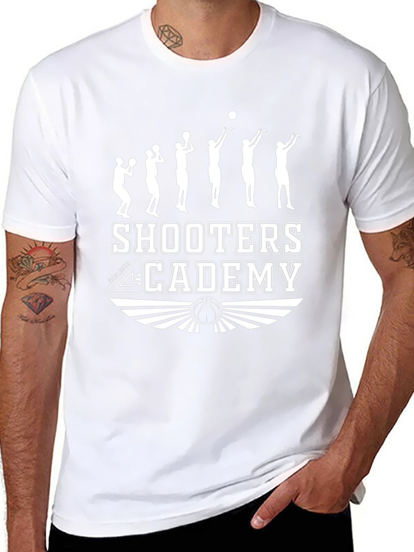 Shooters Academy Black Basketball T-Shirt