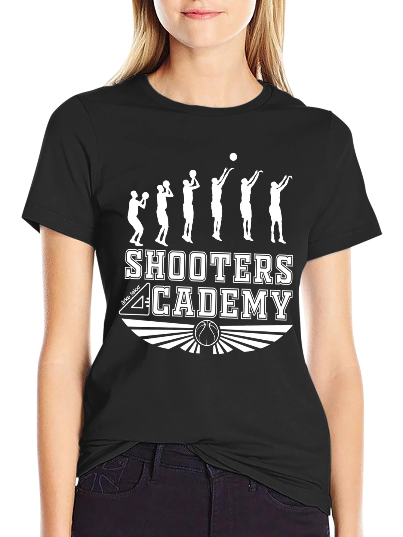 Shooters Academy Black Basketball T-Shirt