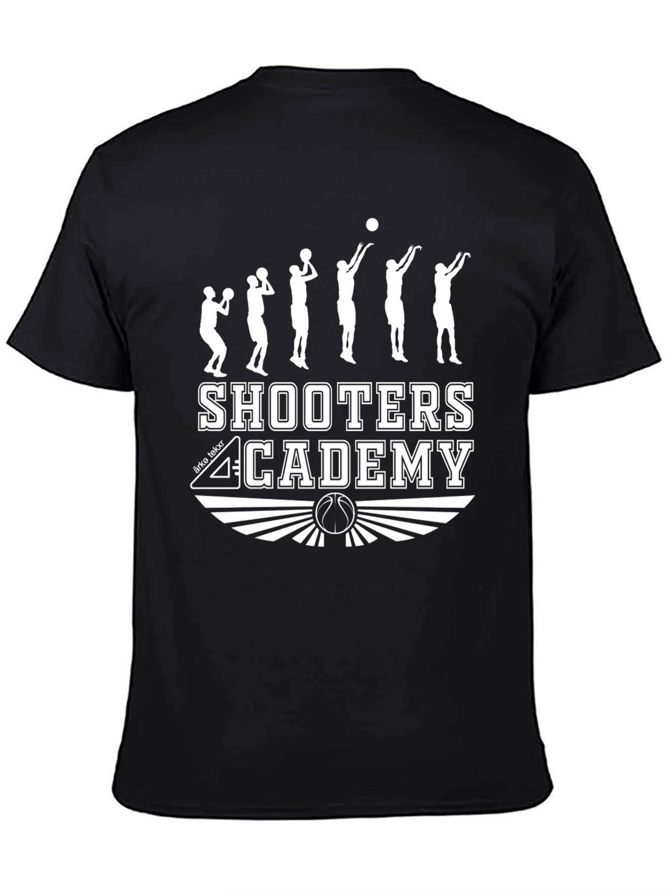 Shooters Academy Black Basketball T-Shirt
