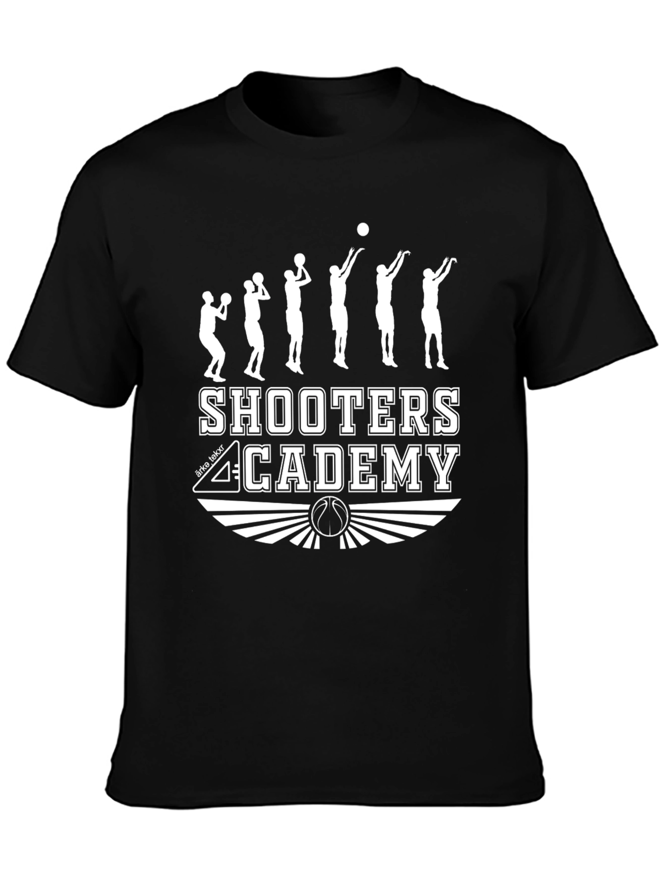 Shooters Academy Black Basketball T-Shirt