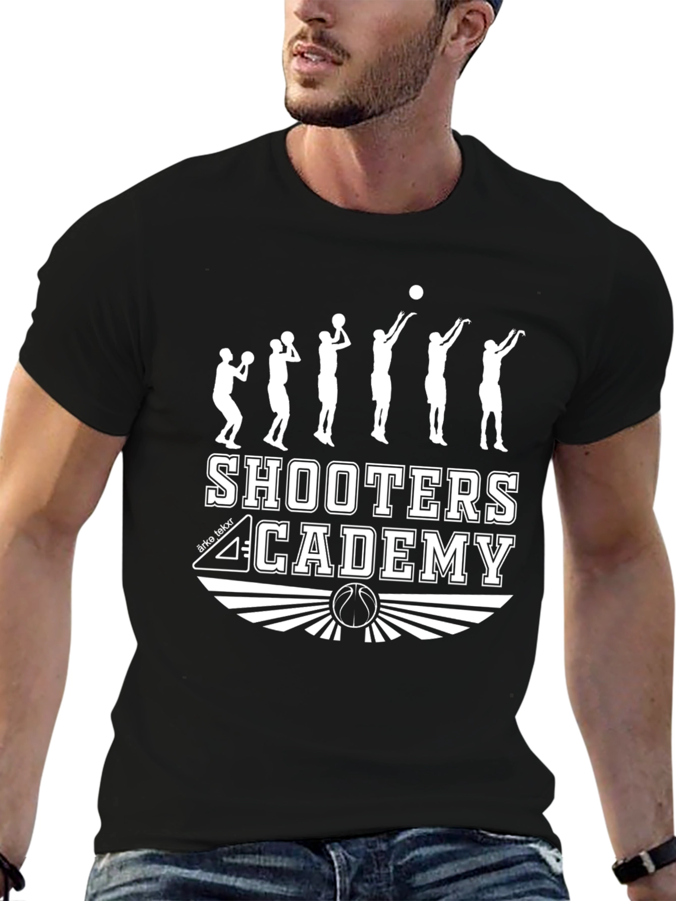 Shooters Academy Black Basketball T-Shirt