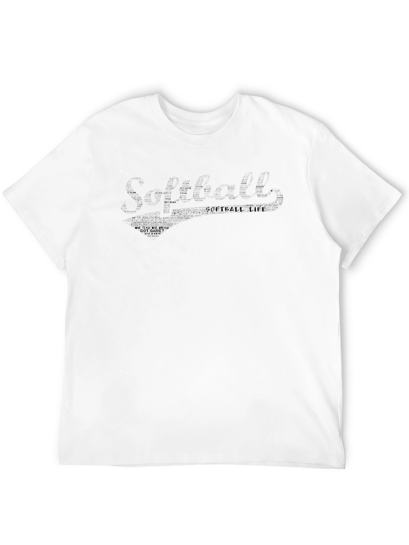 Softball Life Black T-Shirt