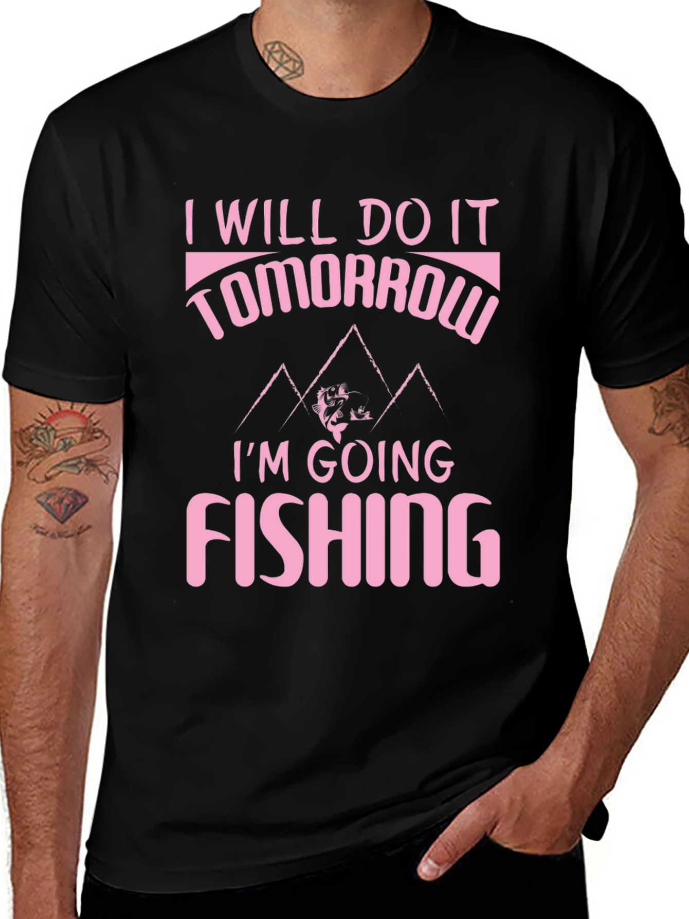 Funny Fishing T-Shirt - Ill Do It Tomorrow