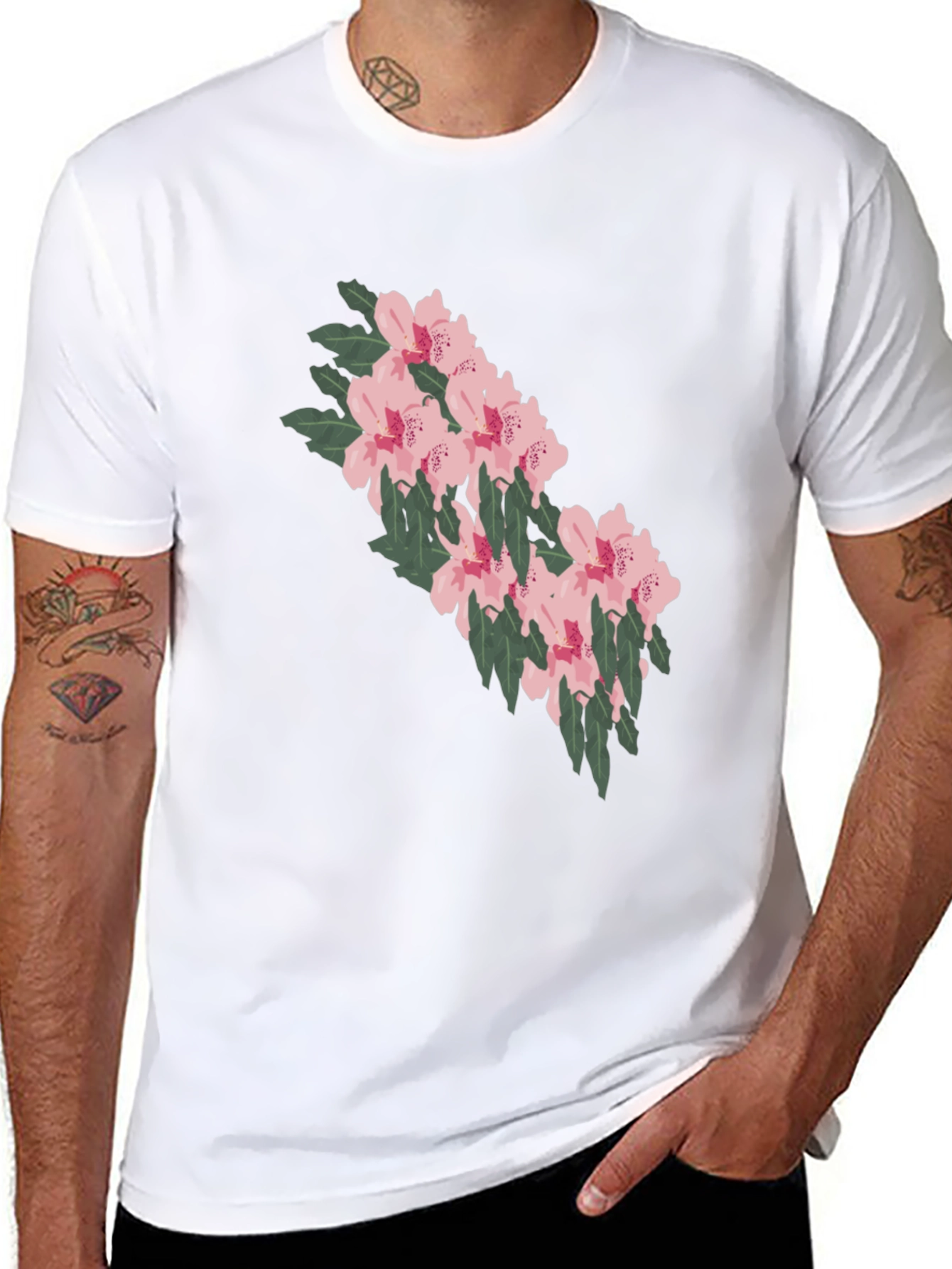 Floral Print T-Shirt: Stylish & Comfortable
