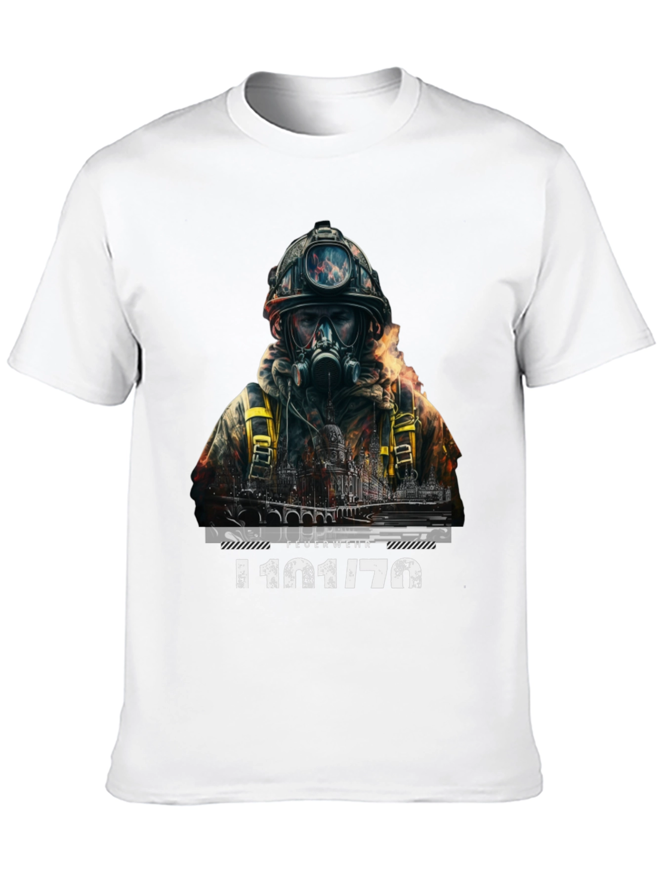 Firefighter T-Shirt - Dramatic Rescue Design