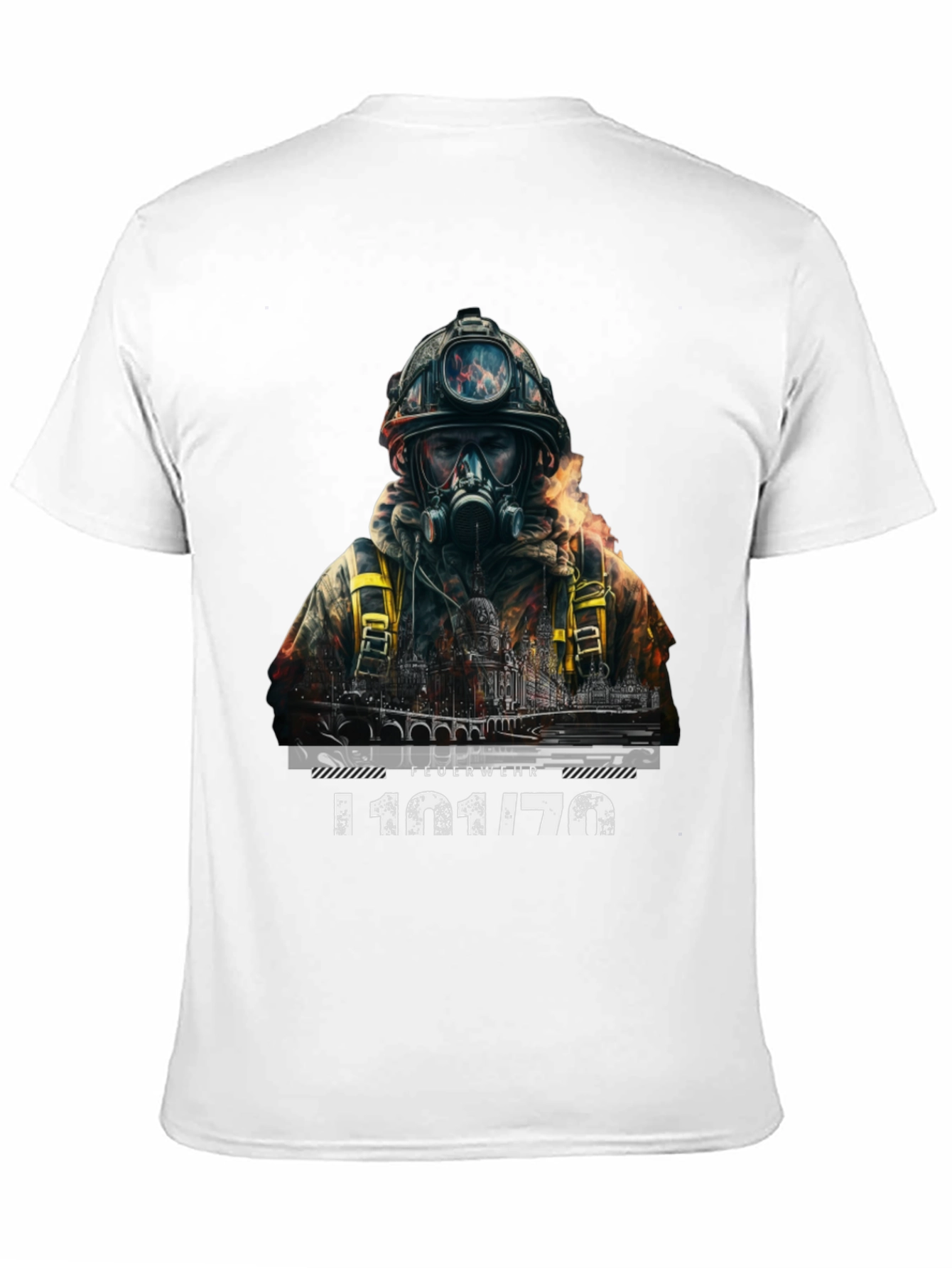 Firefighter T-Shirt - Dramatic Rescue Design